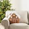 Glitzhome® 17"H Christmas Gingerbread House Shaped Pillow